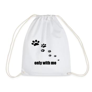 slady chien chien cadeau saigne - Sac de sport léger - blanc - Devant