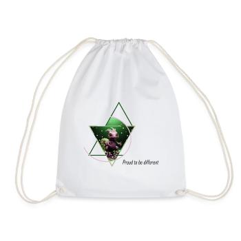 Hybride tortue-écureuil - Sac de sport léger - blanc - Devant