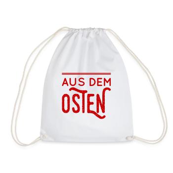aus dem Osten - Turnbeutel - Weiß - Vorne