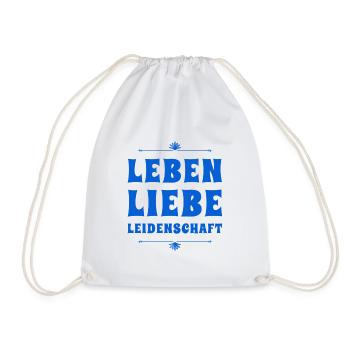 ich liebe mein Leben - Turnbeutel - Weiß - Vorne