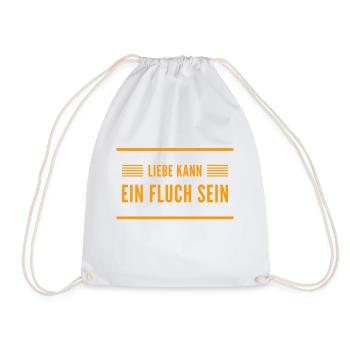 Liebe kann ein Fluch sein - Turnbeutel - Weiß - Vorne