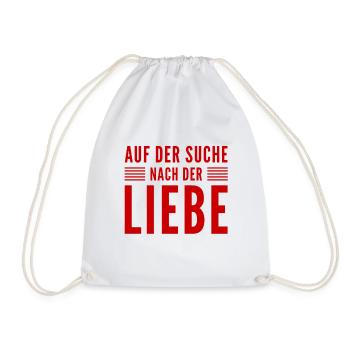 auf der Suche nach der Liebe - Turnbeutel - Weiß - Vorne