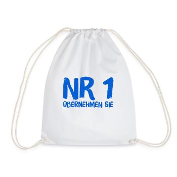 Nr. 1, sie sind dran - Turnbeutel - Weiß - Vorne
