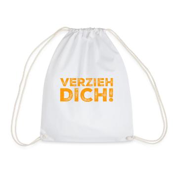 verzieh dich - Turnbeutel - Weiß - Vorne