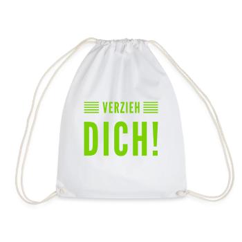 geh weg - Turnbeutel - Weiß - Vorne