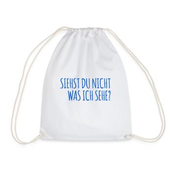siehst du nicht was ich sehe? - Turnbeutel - Weiß - Vorne
