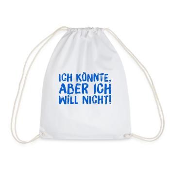ich habe die Wahl - Turnbeutel - Weiß - Vorne