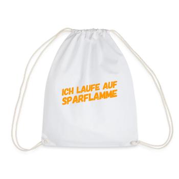 ich laufe auf Sparflamme - Turnbeutel - Weiß - Vorne