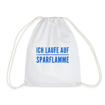 ich mache nicht mehr als nötig - Turnbeutel - Weiß - Vorne