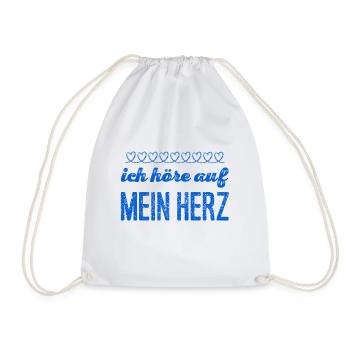 mein Herz kennt den Weg - Turnbeutel - Weiß - Vorne