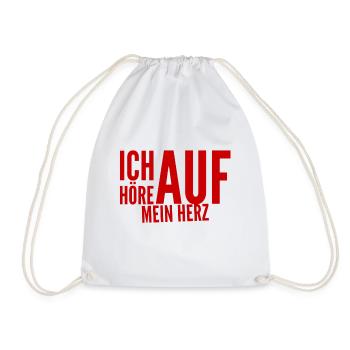 mein Herz weiß alles - Turnbeutel - Weiß - Vorne