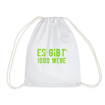 das Leben ist voller Möglichkeiten - Turnbeutel - Weiß - Vorne