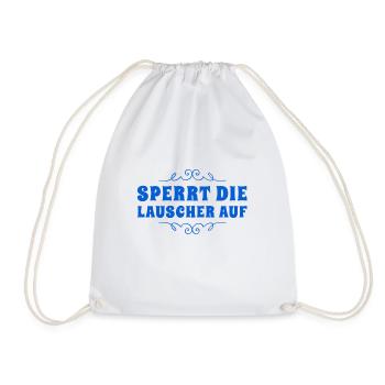 Ohren gespitzt - Turnbeutel - Weiß - Vorne