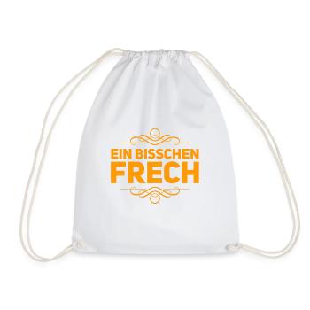 ein bisschen frech - Turnbeutel - Weiß - Vorne