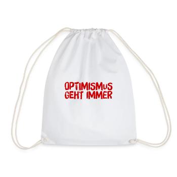 ich liebe Optimismus - Turnbeutel - Weiß - Vorne