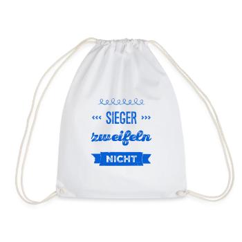 vor dir steht ein Sieger - Turnbeutel - Weiß - Vorne