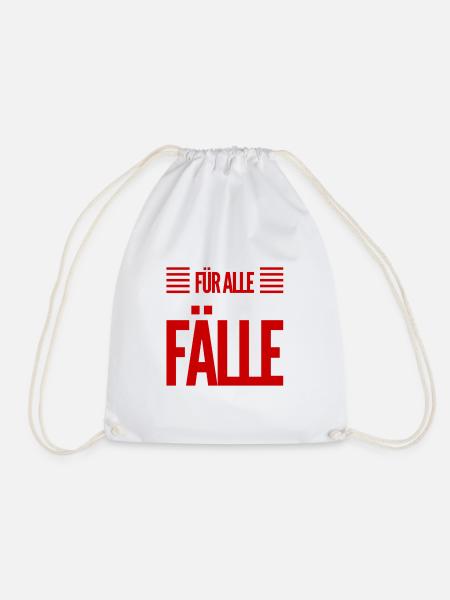 für alle Fälle - Turnbeutel - Weiß