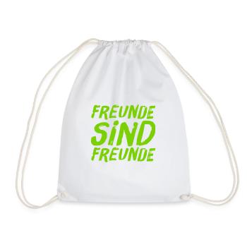 Freunde sind toll - Turnbeutel - Weiß - Vorne
