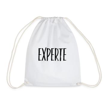 Experte - Turnbeutel - Weiß - Vorne