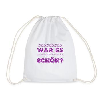 wie hat es dir gefallen? - Turnbeutel - Weiß - Vorne