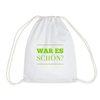 wie war es? - Turnbeutel - Weiß - Vorne