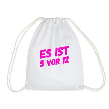 nicht mehr viel Zeit - Turnbeutel - Weiß - Vorne