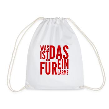was ist das für ein Lärm? - Turnbeutel - Weiß - Vorne