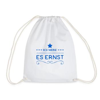 ich meine es ernst - Turnbeutel - Weiß - Vorne