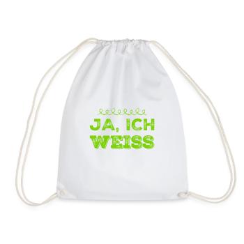 ist mir klar - Turnbeutel - Weiß - Vorne
