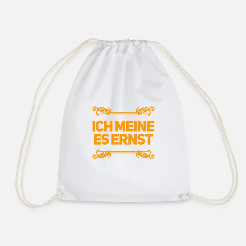 das ist mein ernst - Turnbeutel - Weiß
