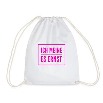 im ernst - Turnbeutel - Weiß - Vorne