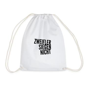 Zweifler siegen nicht - Turnbeutel - Weiß - Vorne