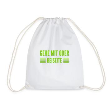 für oder gegen mich - Turnbeutel - Weiß - Vorne