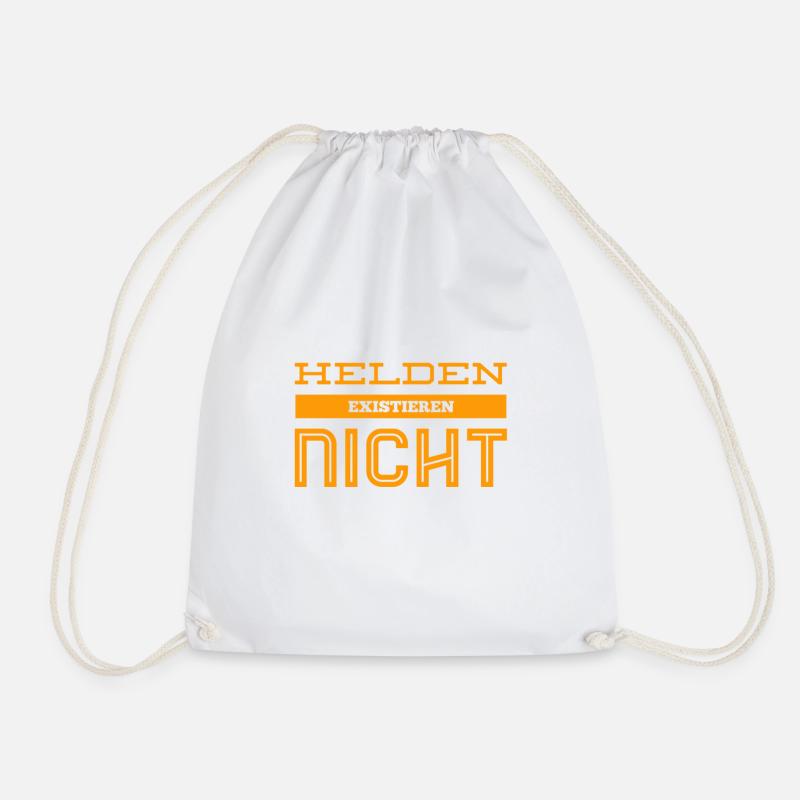 Helden existieren nicht - Turnbeutel - Weiß
