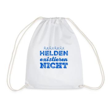 es gibt keine Helden - Turnbeutel - Weiß - Vorne