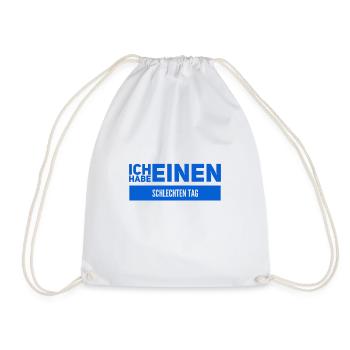 schlechte Laune - Turnbeutel - Weiß - Vorne