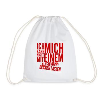 das geht garnicht - Turnbeutel - Weiß - Vorne