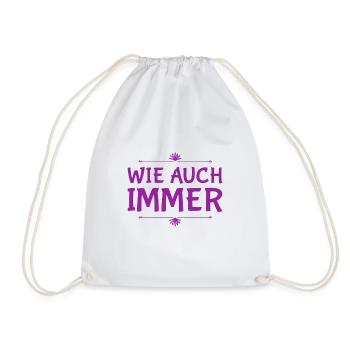 von mir aus ok - Turnbeutel - Weiß - Vorne