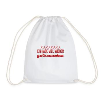 Wiedergutmachen - Turnbeutel - Weiß - Vorne