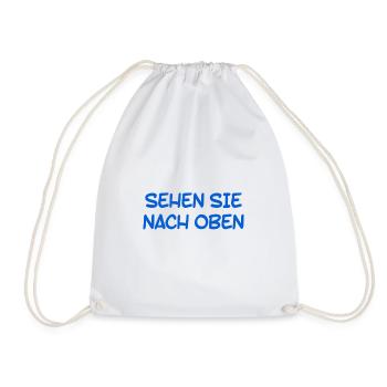 richte den Blick nach oben - Turnbeutel - Weiß - Vorne