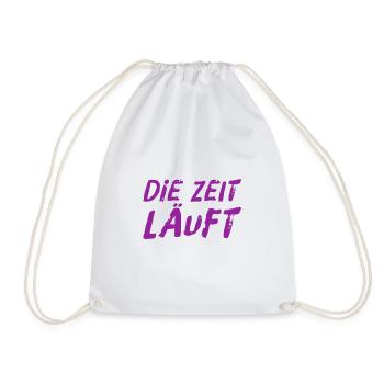ich schau auf die Uhr - Turnbeutel - Weiß - Vorne