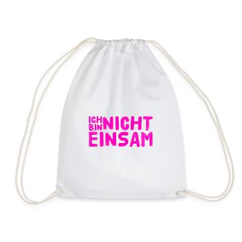 nie wieder einsam - Turnbeutel - Weiß - Vorne