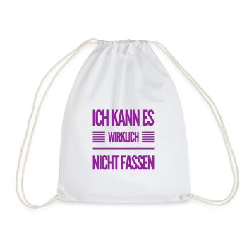 es ist nicht zu fassen - Turnbeutel - Weiß - Vorne