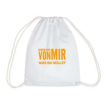 teilen geht immer - Turnbeutel - Weiß - Vorne