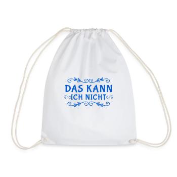 dazu bin ich nicht fähig - Turnbeutel - Weiß - Vorne
