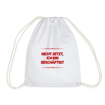 gerade ist schlecht - Turnbeutel - Weiß - Vorne