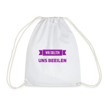ich mache schnell - Turnbeutel - Weiß - Vorne