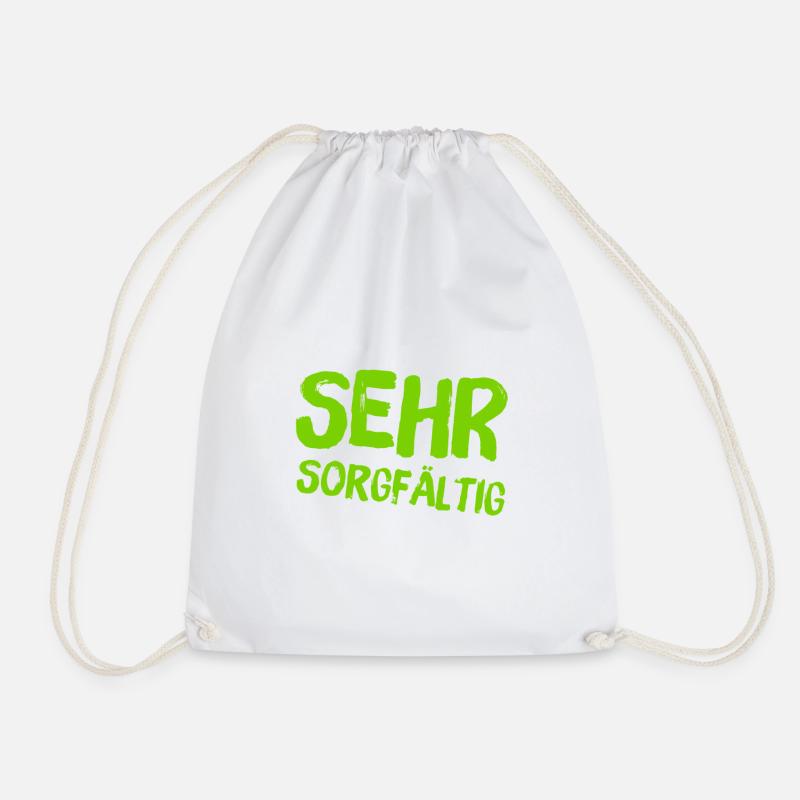 ich mag Sorgfalt - Turnbeutel - Weiß