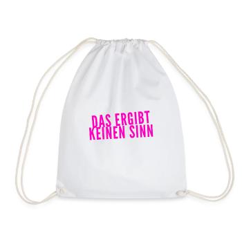 das ergibt keinen Sinn - Turnbeutel - Weiß - Vorne