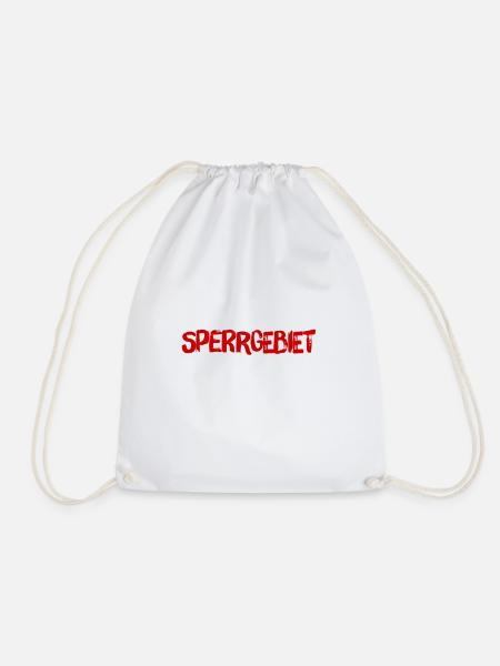 gesperrtes Gebiet - Turnbeutel - Weiß
